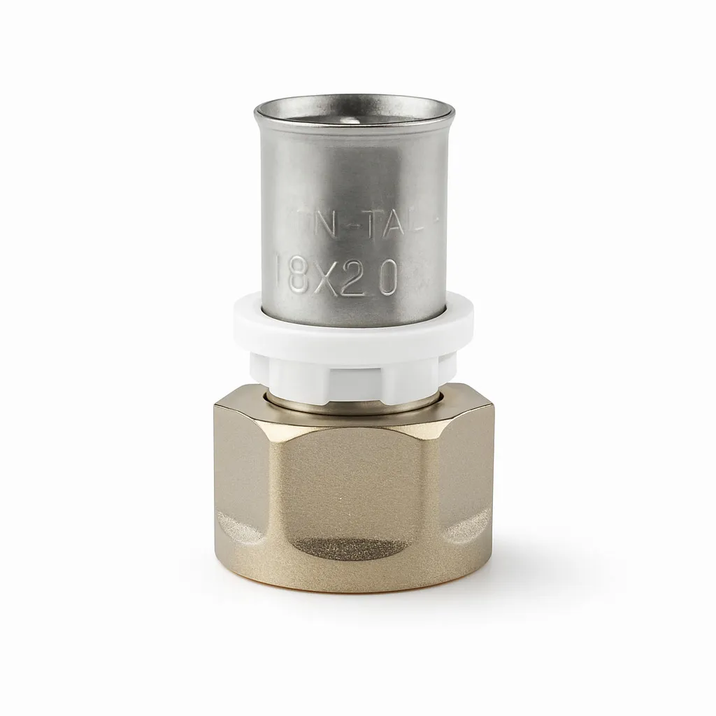 Пресс-фитинг соединение Tim ВнР 26мм x 3/4", латунь арт. F-S2603FN — фото 2