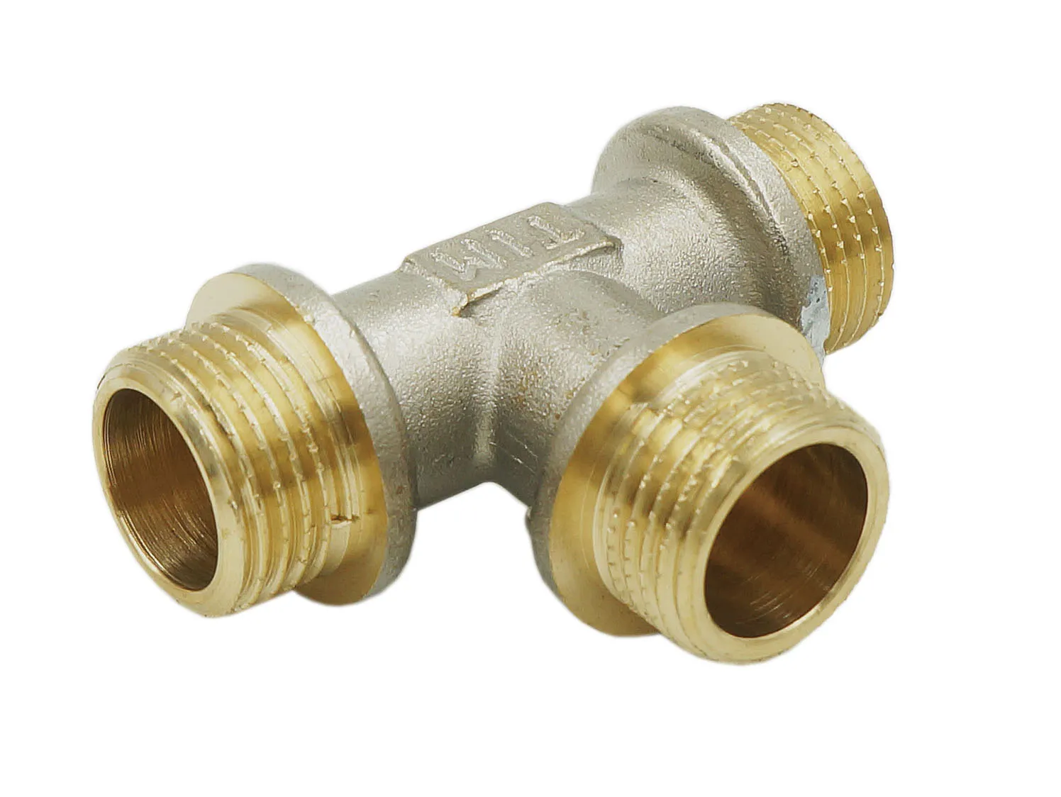 Тройник никелированный Zeissler ННН 1"