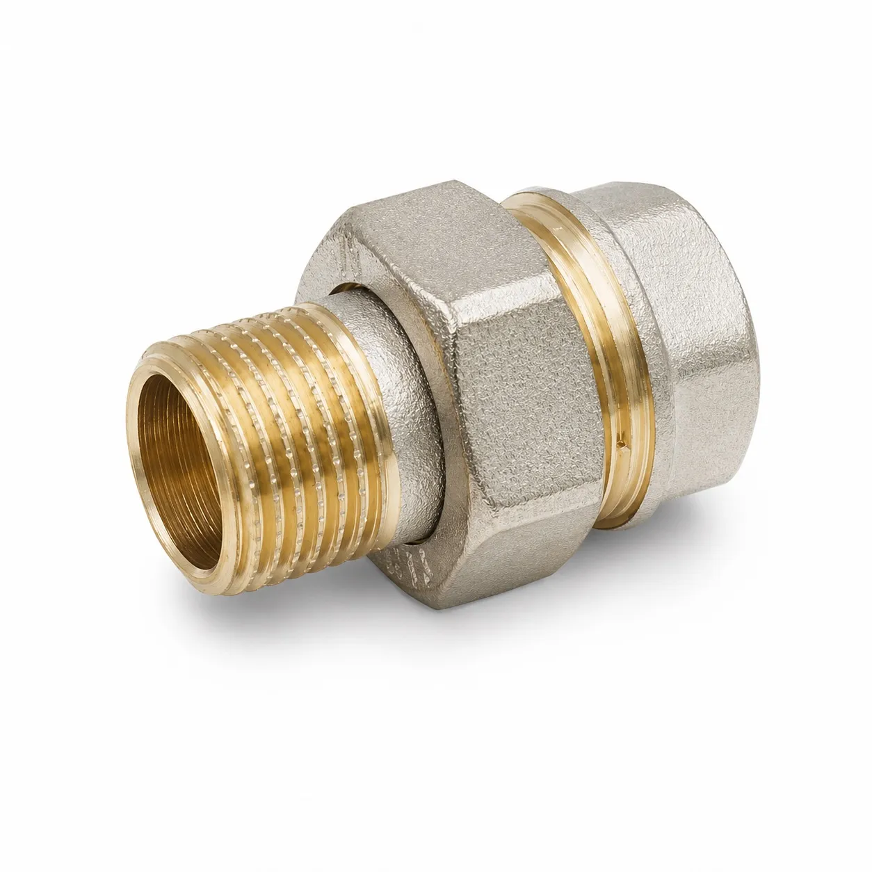 Американка прямая никелированная Zeissler ВН 3/4"