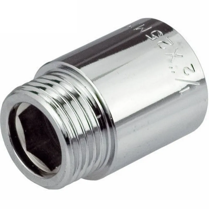 Удлинитель хромированный Tim 1/2" х 20мм