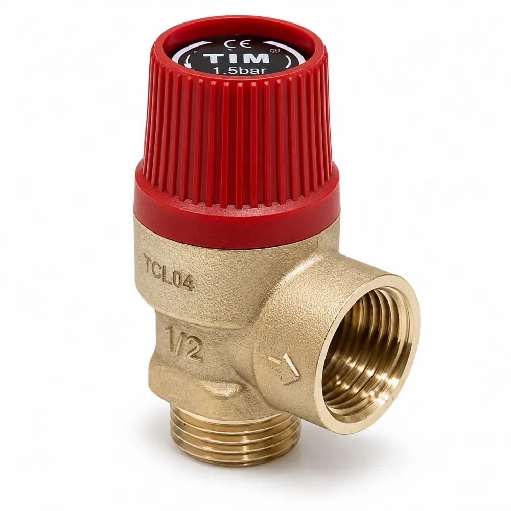 Клапан предохранительный мембранный 1/2" НР-ВР 3 бар, Tim BL22MF-K-3