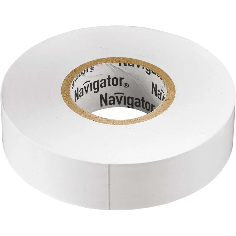 Изолента ПВХ Navigator 15мм (рул.10 м) белая