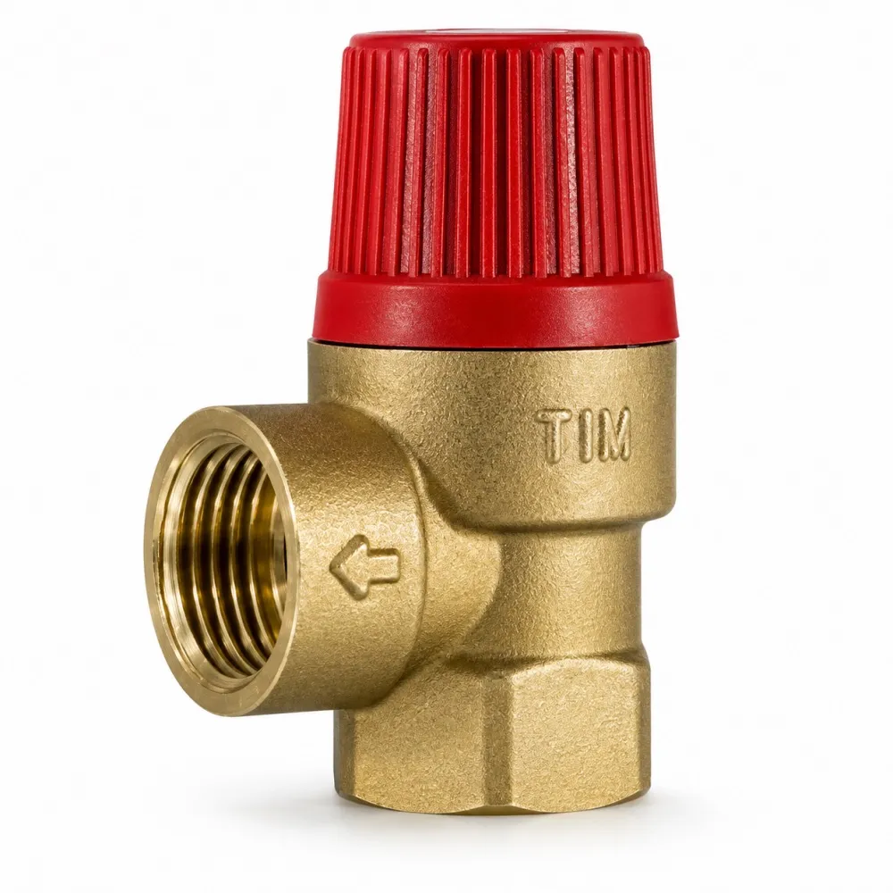 Клапан предохранительный мембранный 1/2" ВР-ВР 3 бар, Tim BL22FF-K-3