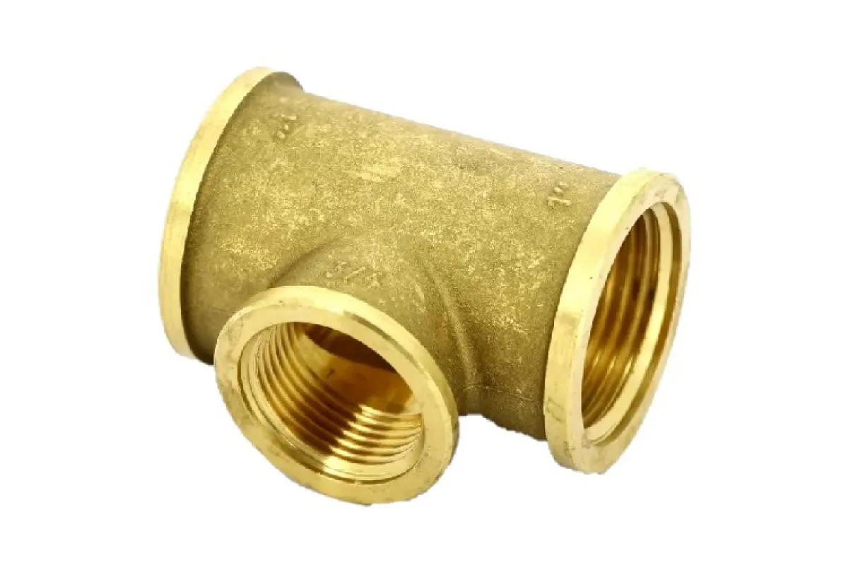 Тройник переходной Tim ВВВ 1 1/4"х 3/4"х 1 1/4", латунь
