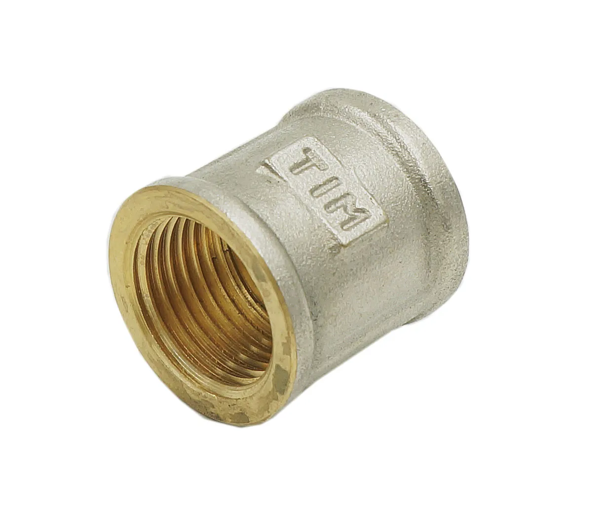 Муфта никелированная Zeissler ВР 1"