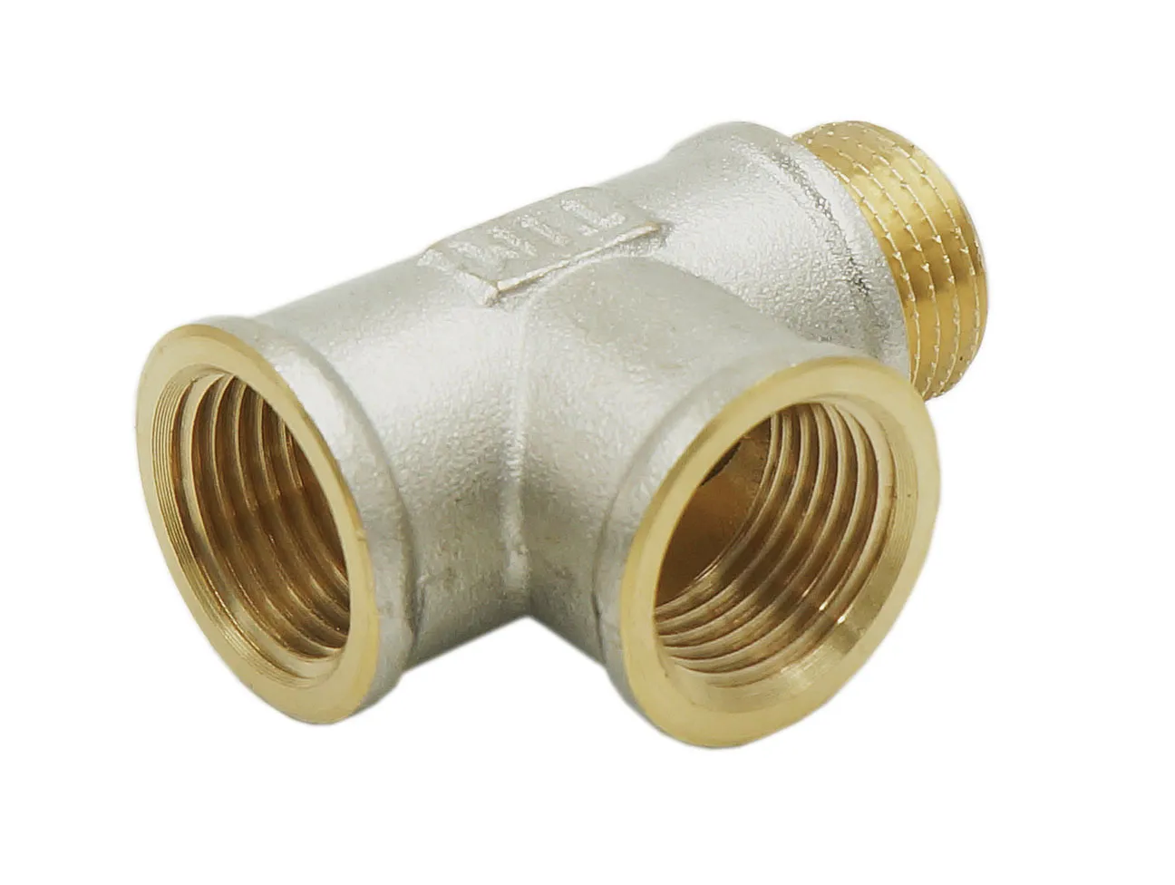 Тройник никелированный Zeissler ВВН 1/2"