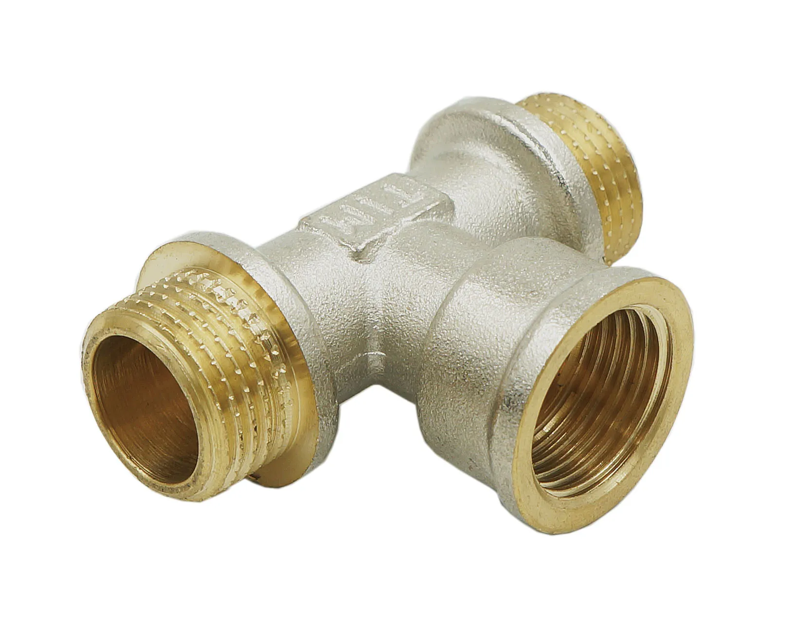Тройник никелированный Zeissler НВН 1/2"