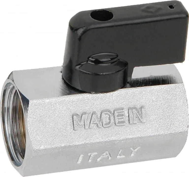 Кран шаровой мини Tim ВВ 1/2" никелированный