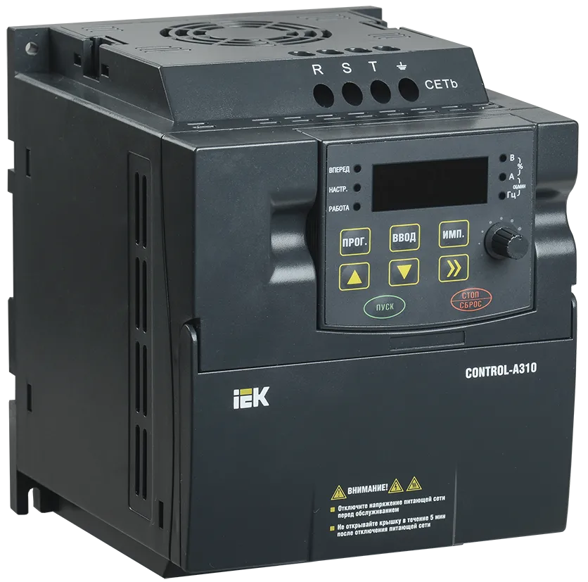 Преобразователь частоты IEK CONTROL-A310 380В 3Ф 1.5кВт, 3.7A