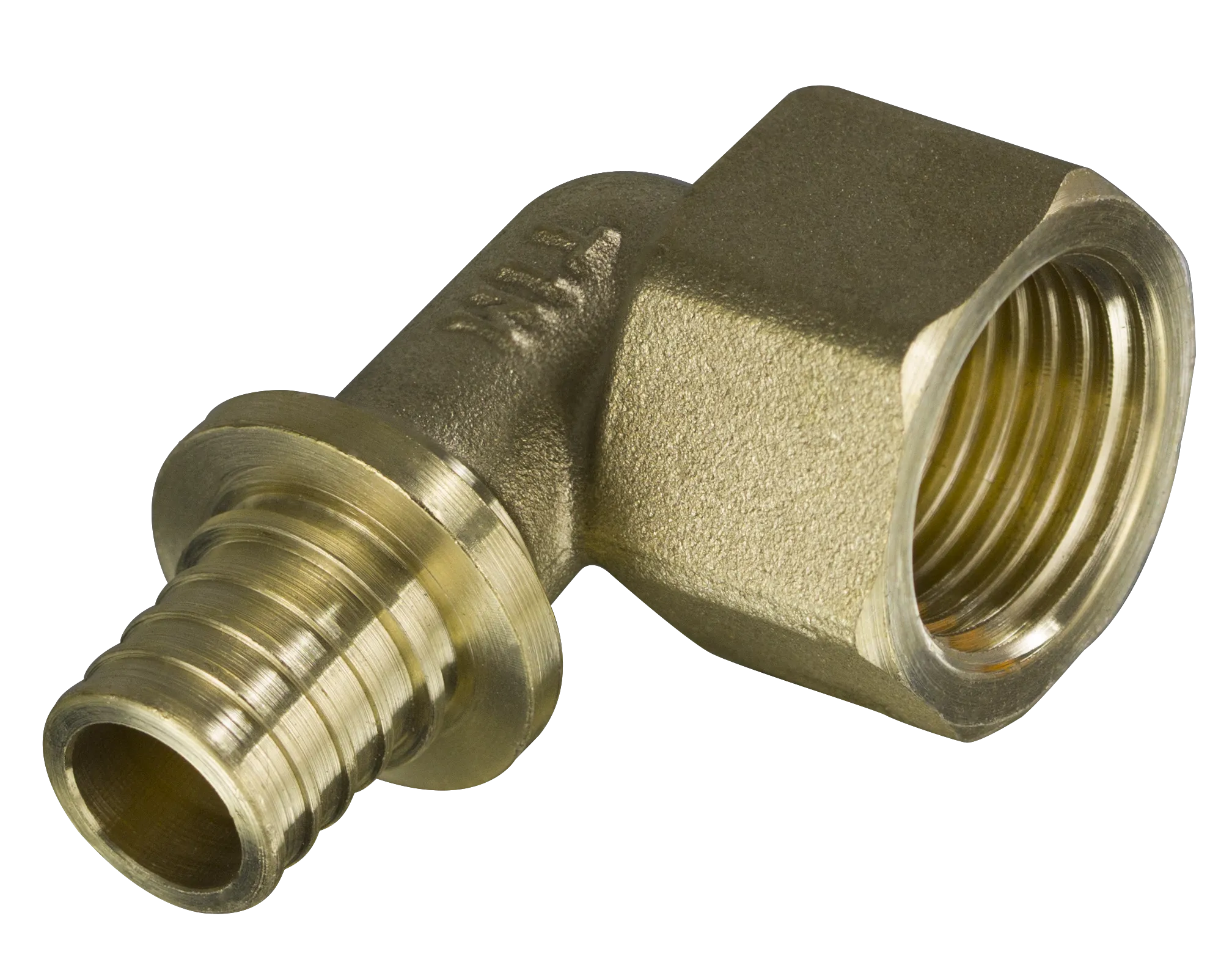 Угол для аксиальной опрессовки Stout c ВнР 16 (2.2) мм х 3/4" латунь